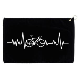 Cycling Heartbeat Bicycle Lover Bikes Riders Cyclist Grommeted Golf Towel