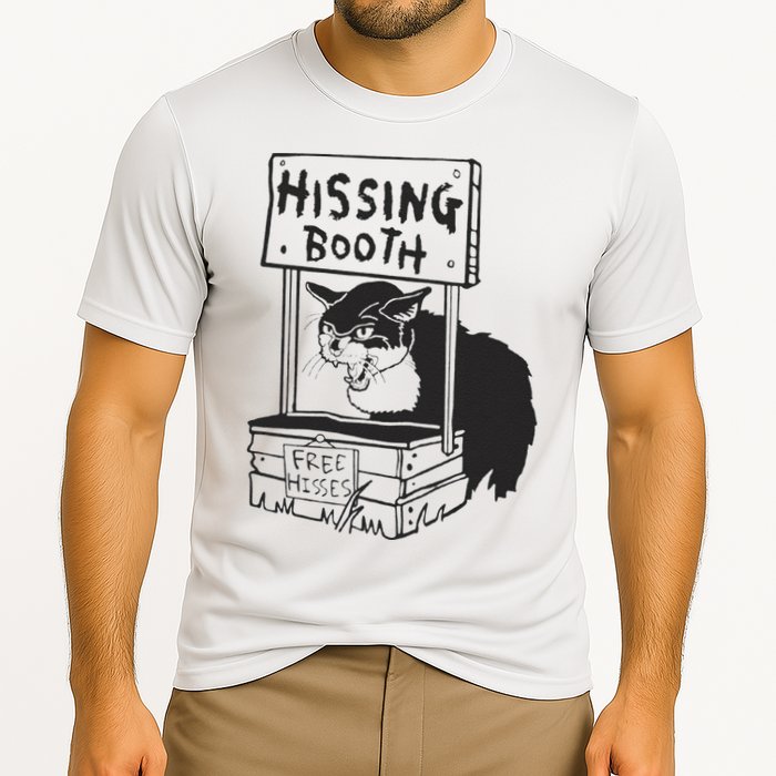 Cat Hissing Booth Free Hisses Cooling Performance Crew T-Shirt