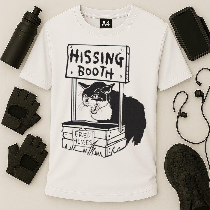 Cat Hissing Booth Free Hisses Cooling Performance Crew T-Shirt