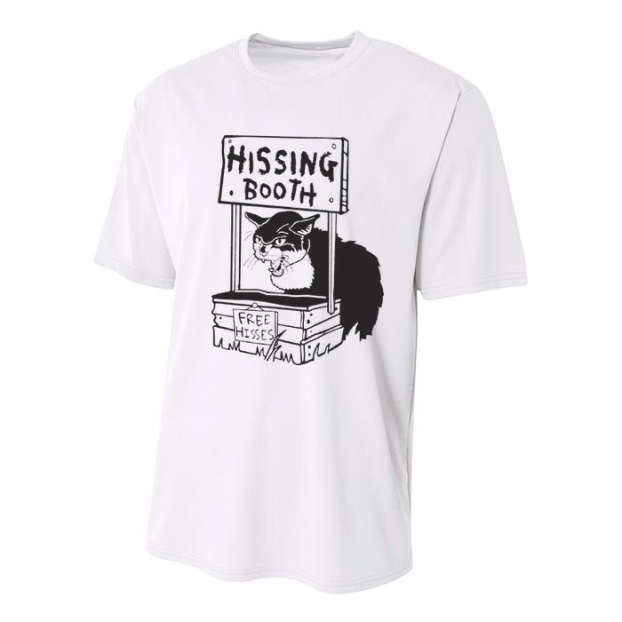Cat Hissing Booth Free Hisses Youth Performance Sprint T-Shirt
