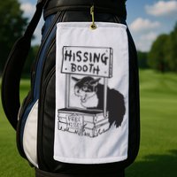 Cat Hissing Booth Free Hisses Golf Towel