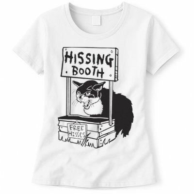 Cat Hissing Booth Free Hisses Womens T-Shirt