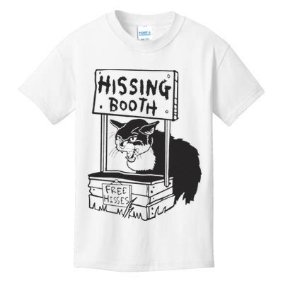 Cat Hissing Booth Free Hisses Kids T-Shirt