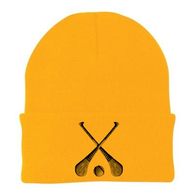 Crossed Hurling Bats Knit Cap Winter Beanie