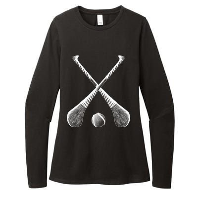 Crossed Hurling Bats Womens CVC Long Sleeve Shirt