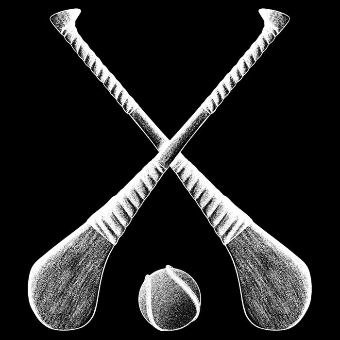 Crossed Hurling Bats Tie-Dye T-Shirt