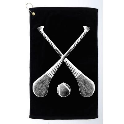 Crossed Hurling Bats Golf Towel