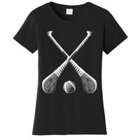 Crossed Hurling Bats Women's T-Shirt