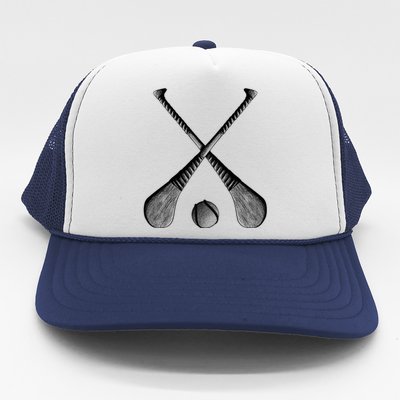 Crossed Hurling Bats Trucker Hat