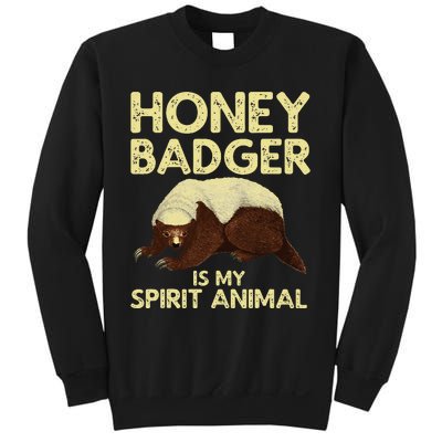 Cool Honey Badger Spirit Animal Lover Wildlife Sweatshirt