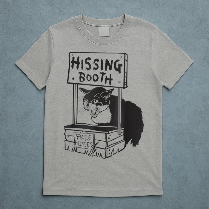 Cat Hissing Booth Free Hisses T-Shirt