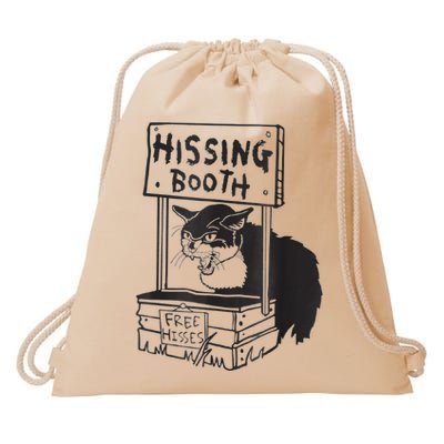 Cat Hissing Booth Free Hisses Drawstring Bag
