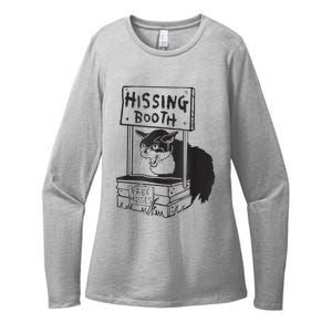 Cat Hissing Booth Free Hisses Womens CVC Long Sleeve Shirt