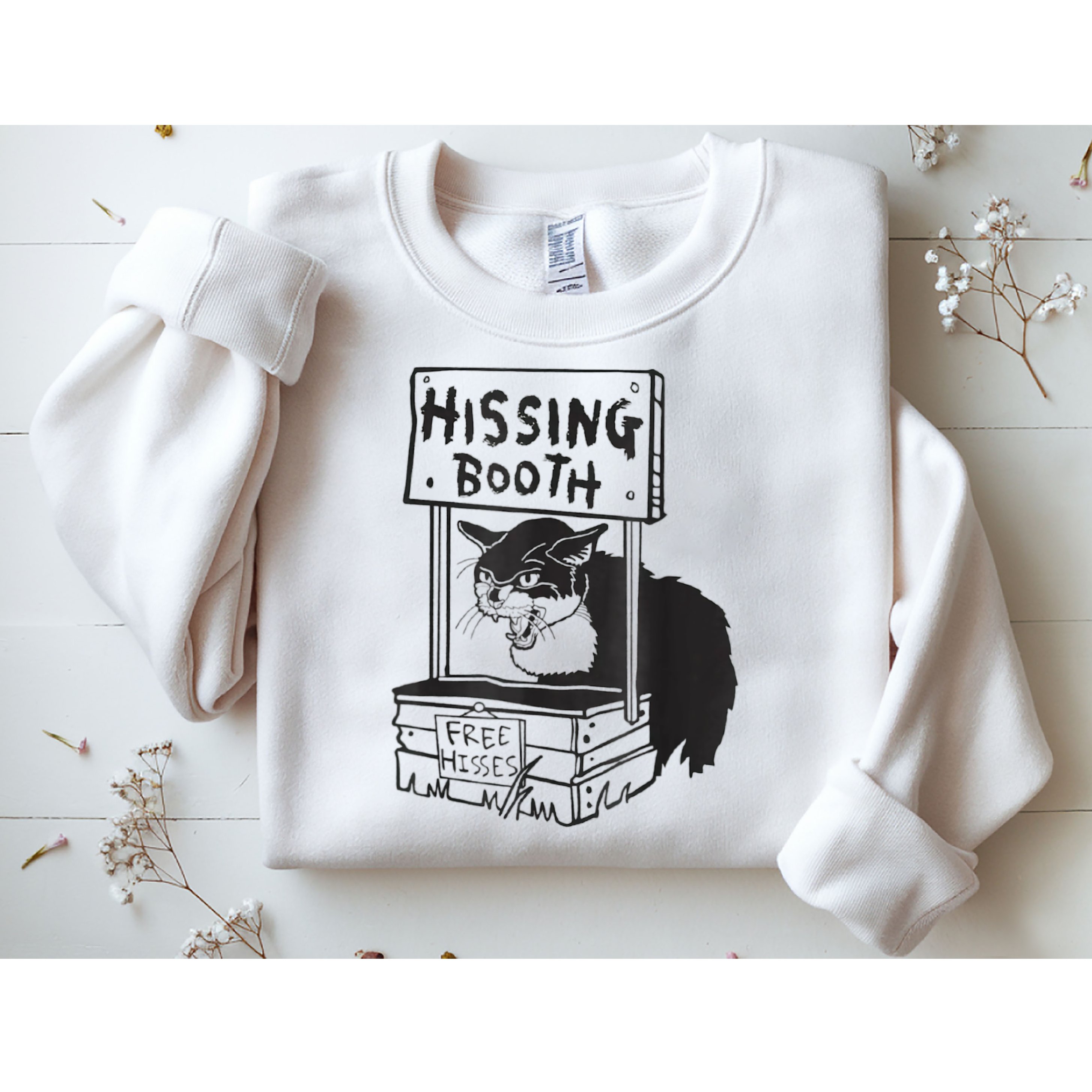 Cat Hissing Booth Free Hisses Sweatshirt