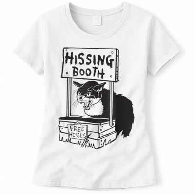 Cat Hissing Booth Free Hisses Womens T-Shirt
