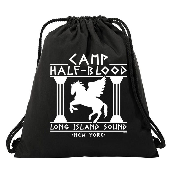 Camp Half Blood Long Island Drawstring Bag