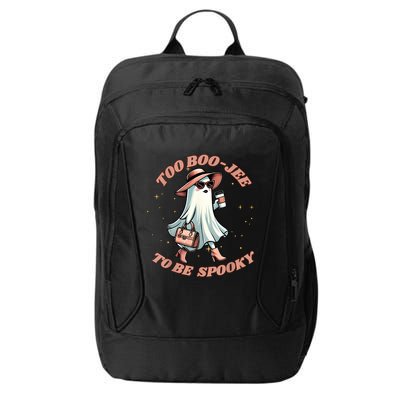 Cute Halloween Boo Jee Ghost Girl Women Boujee Spooky City Backpack