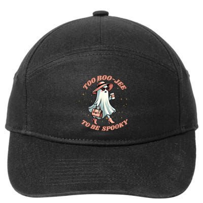 Cute Halloween Boo Jee Ghost Girl Women Boujee Spooky 7-Panel Snapback Hat