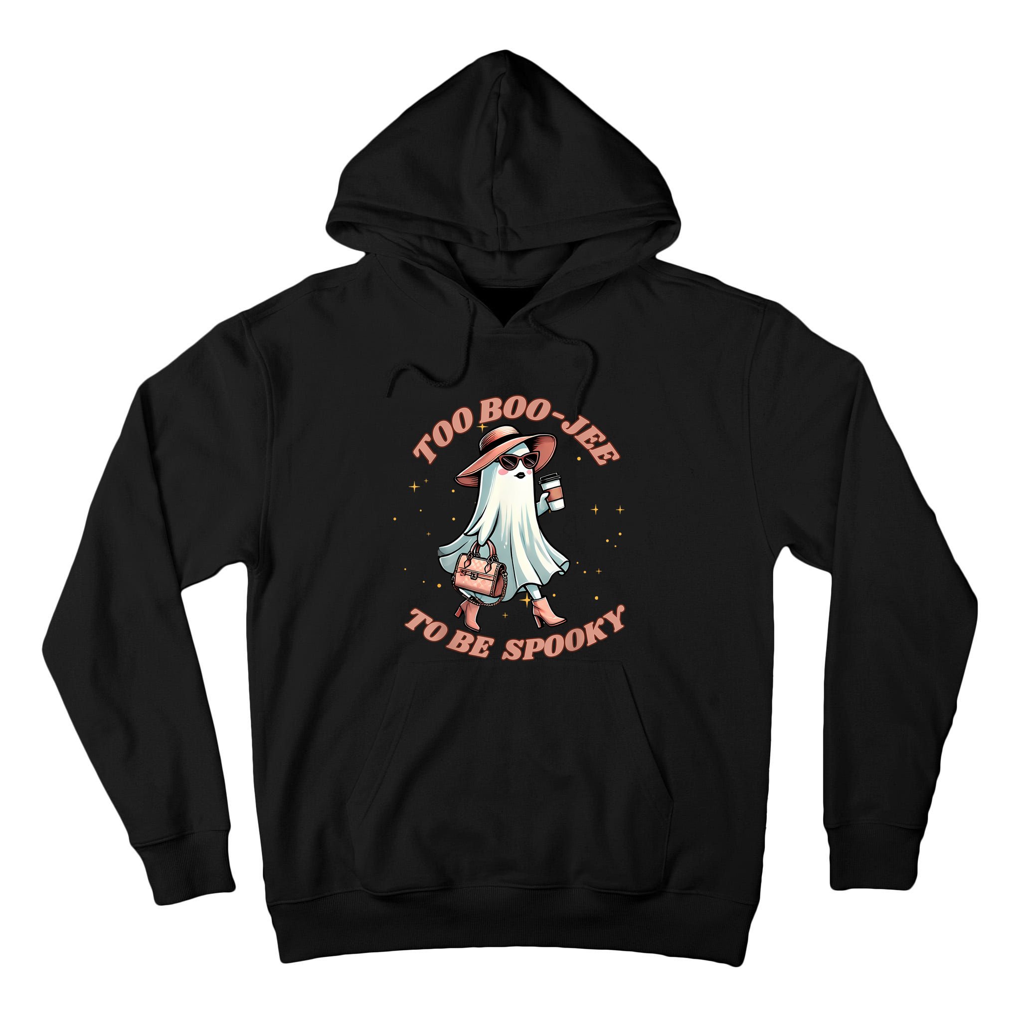 Cute Halloween Boo Jee Ghost Girl Women Boujee Spooky Tall Hoodie