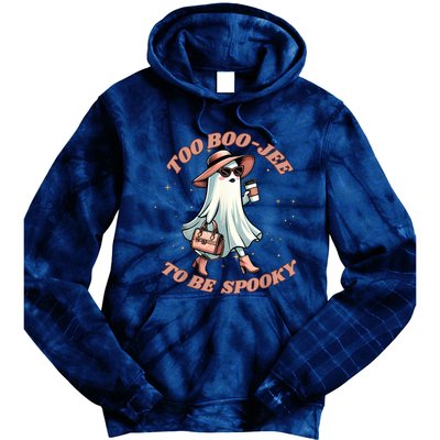 Cute Halloween Boo Jee Ghost Girl Women Boujee Spooky Tie Dye Hoodie