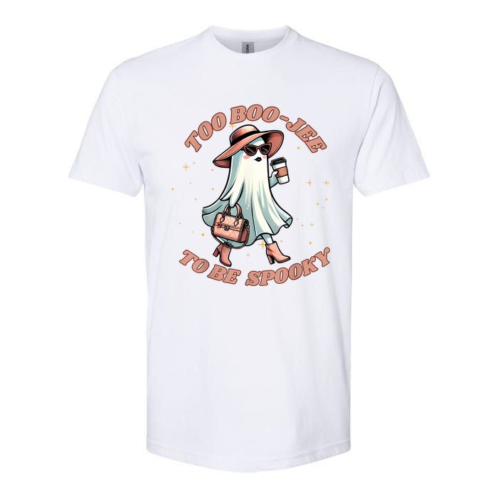 Cute Halloween Boo Jee Ghost Girl Women Boujee Spooky Softstyle CVC T-Shirt