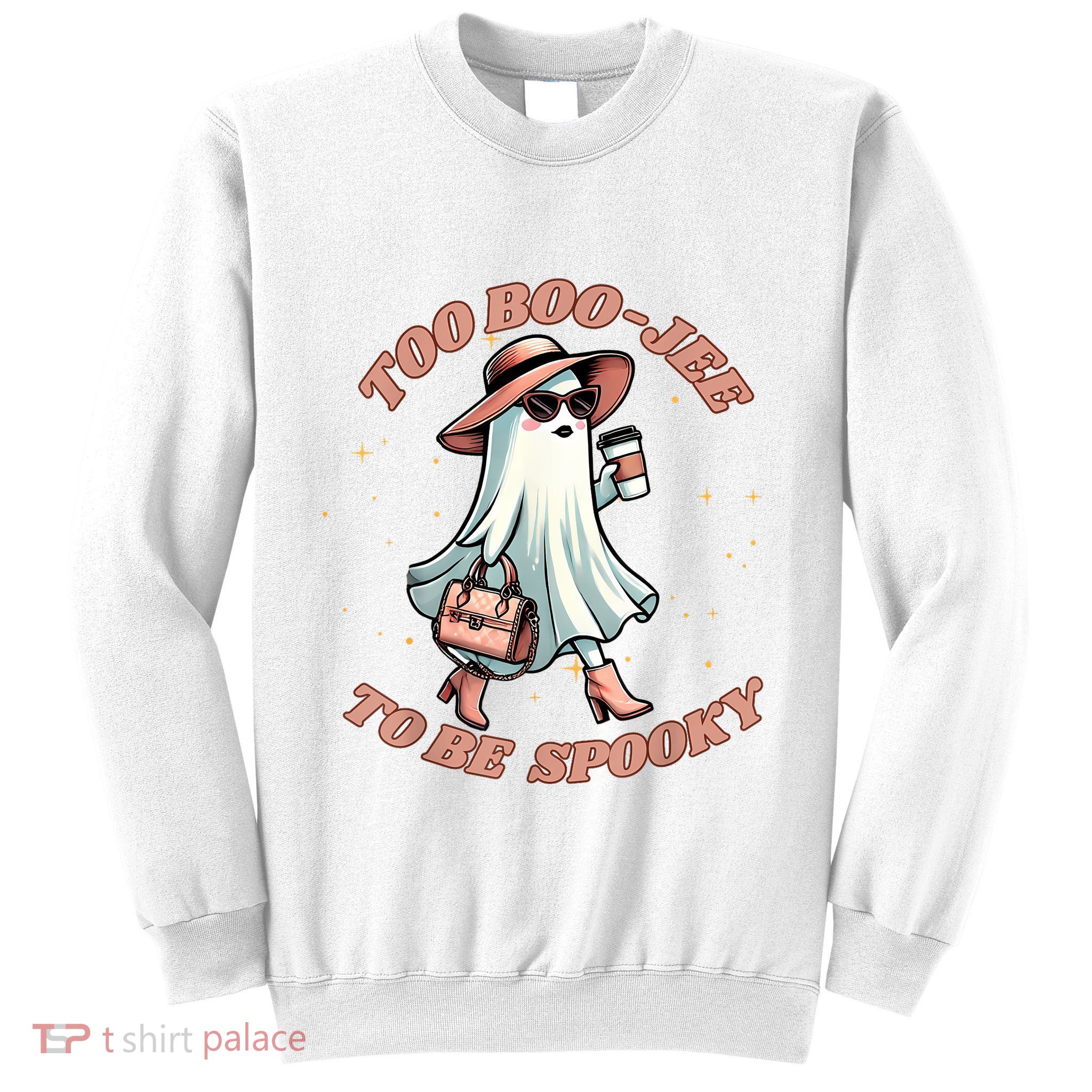 Cute Halloween Boo Jee Ghost Girl Women Boujee Spooky Sweatshirt