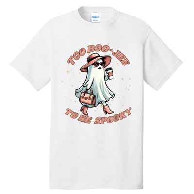 Cute Halloween Boo Jee Ghost Girl Women Boujee Spooky Tall T-Shirt