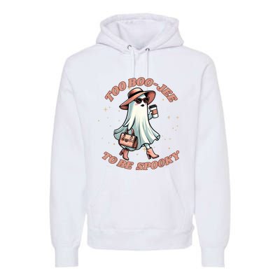 Cute Halloween Boo Jee Ghost Girl Women Boujee Spooky Premium Hoodie