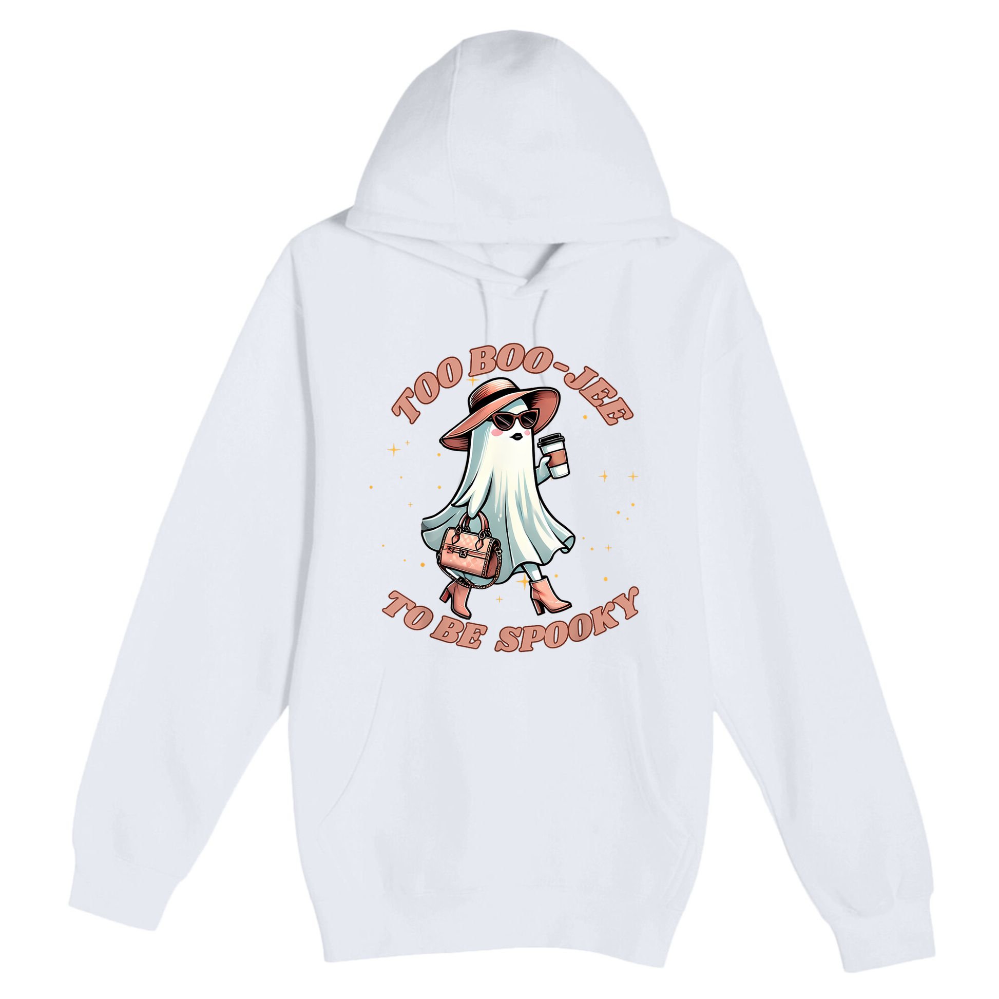 Cute Halloween Boo Jee Ghost Girl Women Boujee Spooky Premium Pullover Hoodie
