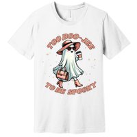 Cute Halloween Boo Jee Ghost Girl Women Boujee Spooky Premium T-Shirt