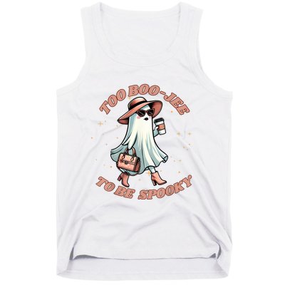 Cute Halloween Boo Jee Ghost Girl Women Boujee Spooky Tank Top