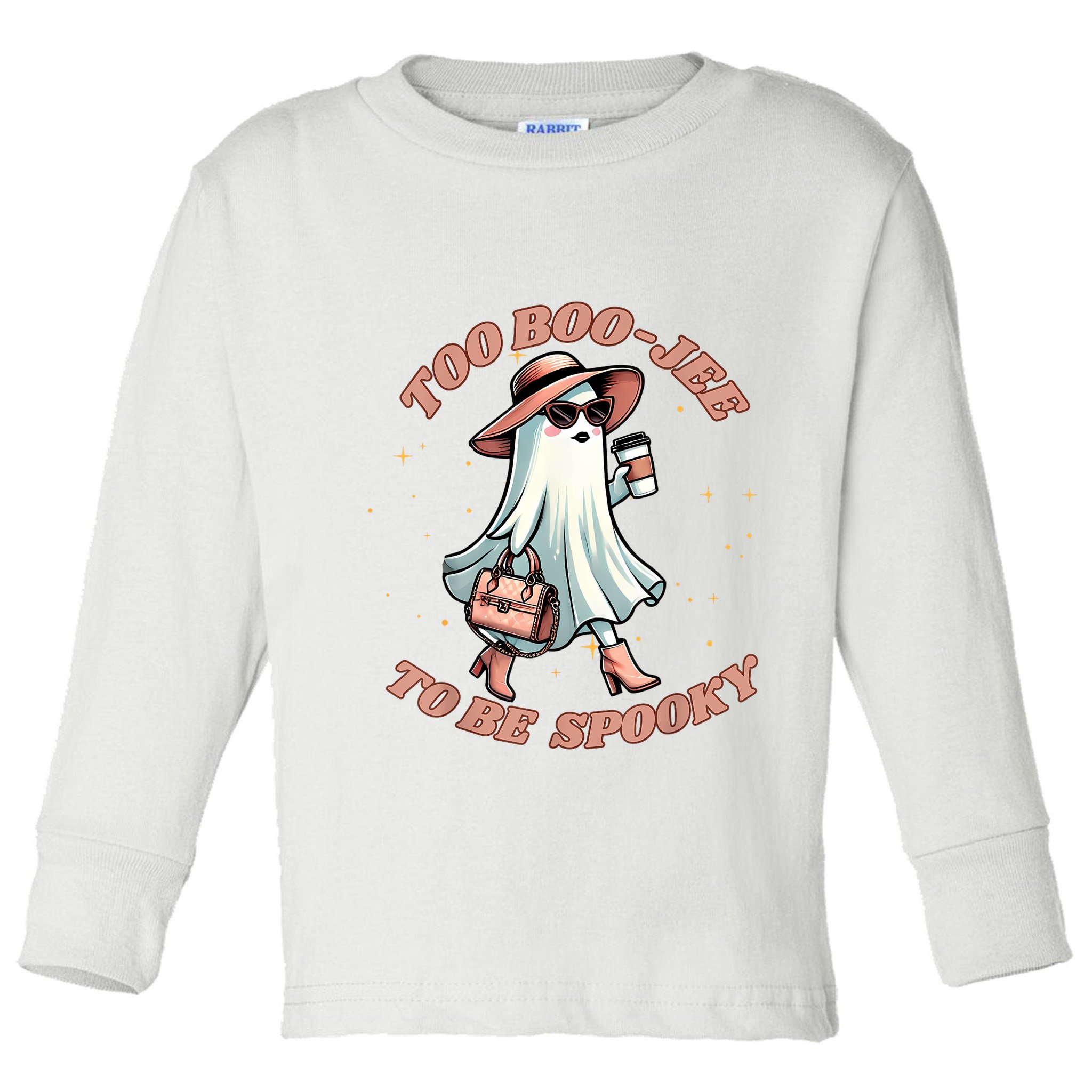 Cute Halloween Boo Jee Ghost Girl Women Boujee Spooky Toddler Long Sleeve Shirt