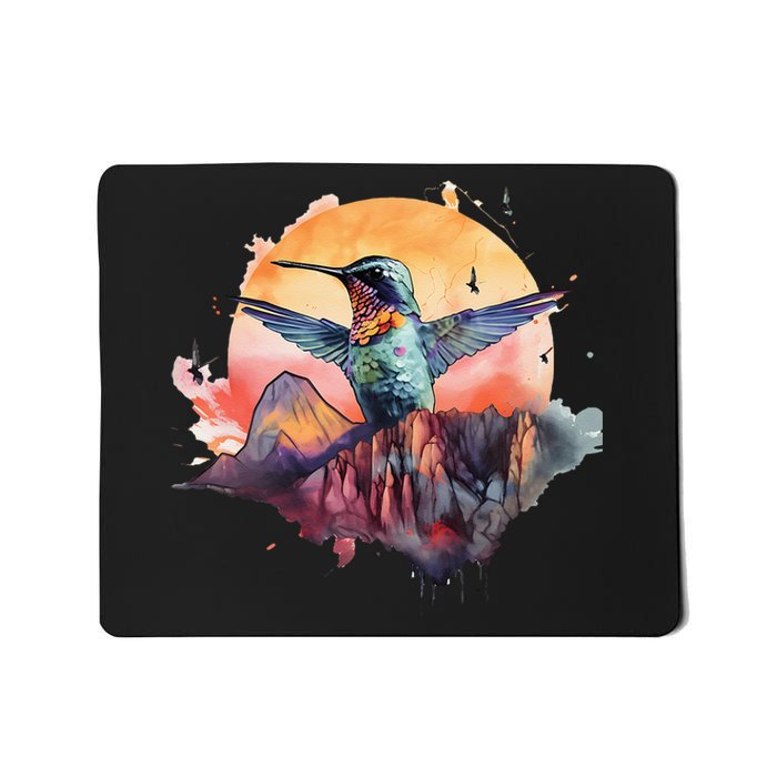 Colorful Hummingbird Bird Watching Earth Day Nature Lovers Mousepad