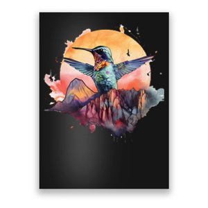 Colorful Hummingbird Bird Watching Earth Day Nature Lovers Poster