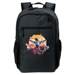 Colorful Hummingbird Bird Watching Earth Day Nature Lovers Daily Commute Backpack