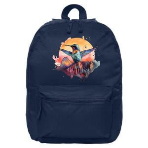 Colorful Hummingbird Bird Watching Earth Day Nature Lovers 16 in Basic Backpack