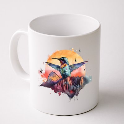 Colorful Hummingbird Bird Watching Earth Day Nature Lovers Coffee Mug