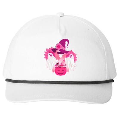 Cute Halloween Breast Cancer Awareness Snapback Five-Panel Rope Hat