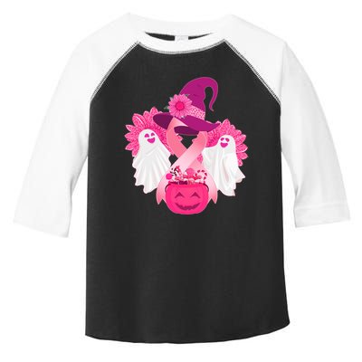 Cute Halloween Breast Cancer Awareness Toddler Fine Jersey T-Shirt