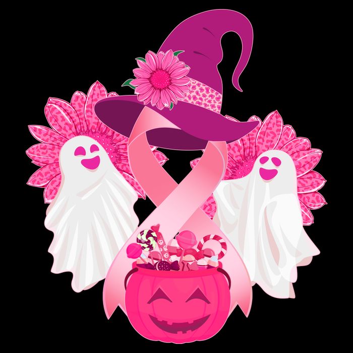 Cute Halloween Breast Cancer Awareness Toddler T-Shirt