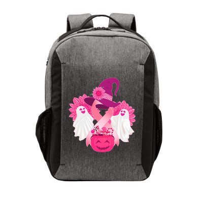 Cute Halloween Breast Cancer Awareness Vector Backpack