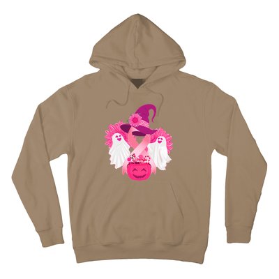 Cute Halloween Breast Cancer Awareness Hoodie