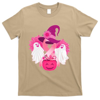 Cute Halloween Breast Cancer Awareness T-Shirt