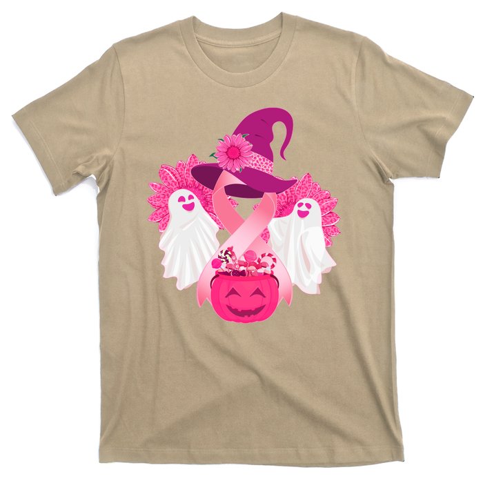 Cute Halloween Breast Cancer Awareness T-Shirt