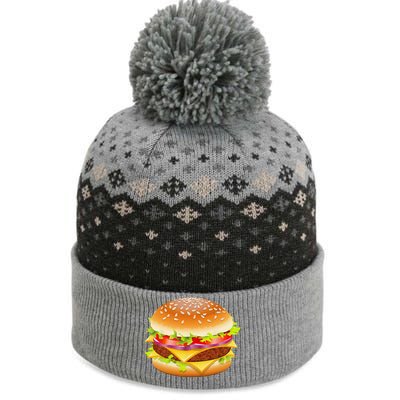 Cheeseburger Hamburger Burger Funny Food Halloween Costume The Baniff Cuffed Pom Beanie