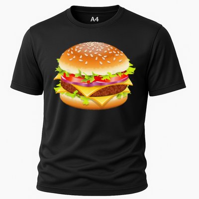 Cheeseburger Hamburger Burger Funny Food Halloween Costume Performance Shirt