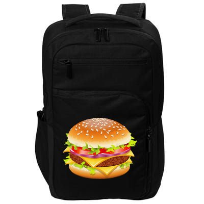 Cheeseburger Hamburger Burger Funny Food Halloween Costume Impact Tech Backpack