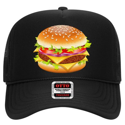 Cheeseburger Hamburger Burger Funny Food Halloween Costume Trucker Hat