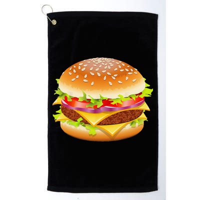 Cheeseburger Hamburger Burger Funny Food Halloween Costume Golf Towel