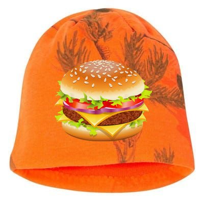 Cheeseburger Hamburger Burger Funny Food Halloween Costume Kati - Camo Knit Beanie